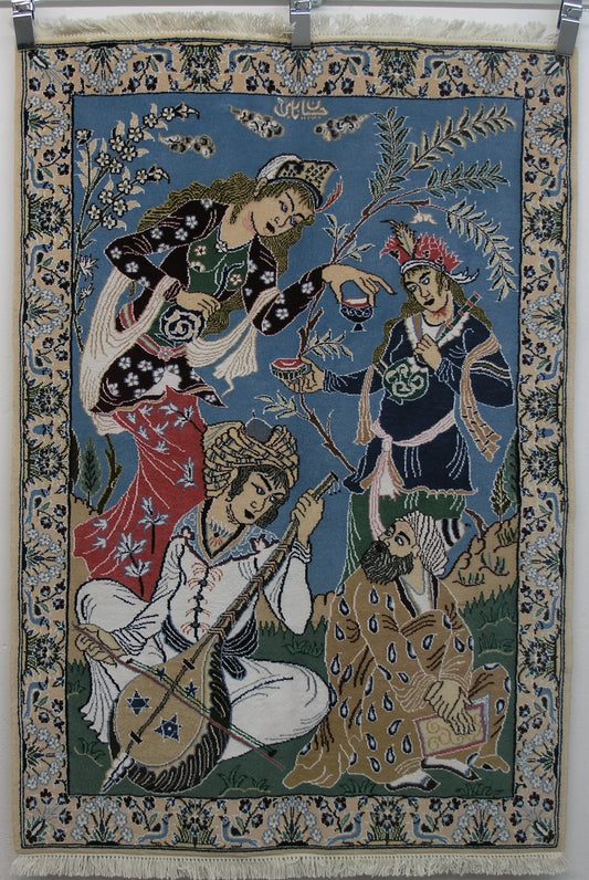 Persian Carpet Nain 130x90cm